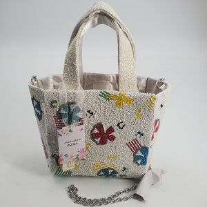 NWT Beaded Embellished Beach Ball Crossbody Shoulder Bag‎ Purse TikTok Viral